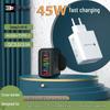 4-Port Multi-Standard 45W 3.1A Ladegerät mit PD für mobile Geräte