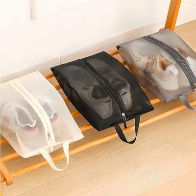 1PC Nylon Travel Shoe Bags with Zipper Closure for Men Women Breathable Shoe Organize Storage Bags Makeup Laundry Bag