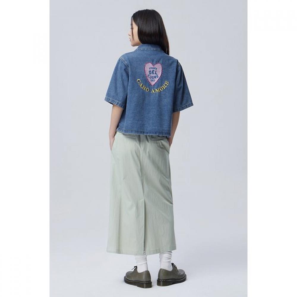 Benetton Embroidered Pocket Denim Jacket Bajpe1631