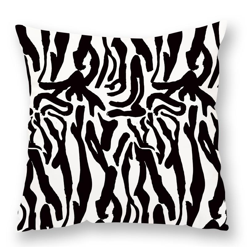 Fashionable Animal Spots Elements Cow Print Leopard Print Pillow Zebra Print Pillow Case Plush Sofa Car Waist