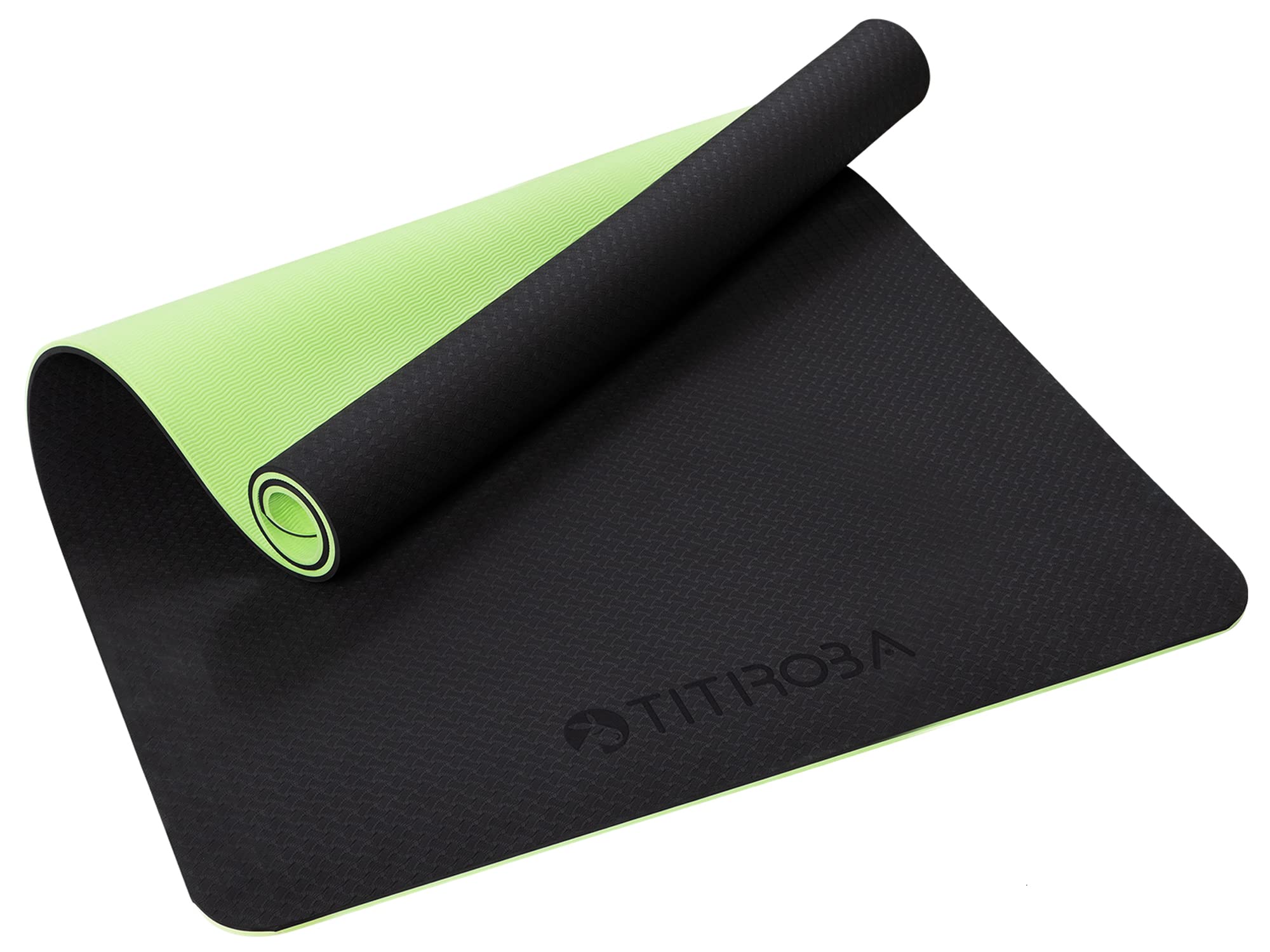 

TITIROBA Тренажер для аэроцикла, тренажер для мышц, домашний тренажер, амортизатор 150 x 90 x 1, черный x зеленый EC0005 Коврик, велотренажер, коврик, тренировочный,