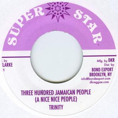 7inch Record TRINITY  Three Hndred Jamaican People A Nic DKR230 Super StarDigi 1975 US Reggae Ska  Dub Used