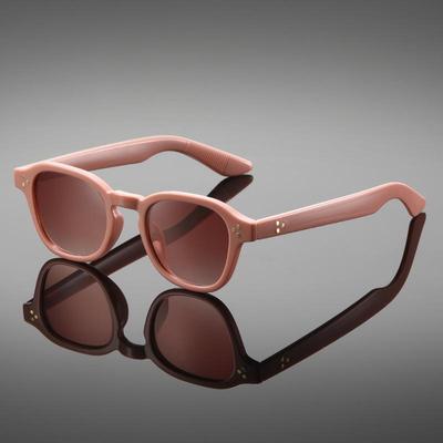 Retro Rice Nail Square Frame Sunglasses - Versatile, Fashionable, Anti-Glare, Perfect for Outdoor Travel and Photos.