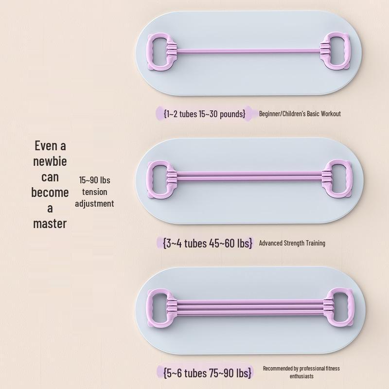 6-Level Resistance Detachable Pull-Up Bar & Back Opener for Home Fitness and Yoga