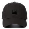 Black Cat Embroidery Soft Brim Baseball Cap - Unisex Summer Sun Hat, Outdoor Hip Hop Style