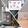 6Pcs Acrylic Gnomes Fridge Stickers Diamond Painting Refrigerator Magnet Diamond Painting Fridge Magnet for Car Mailbox Decor