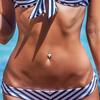 Cross -Border European And American Light Navel Rings Inlaid Diamond -Style Belly Button Buckle Human Puncture Jewelry