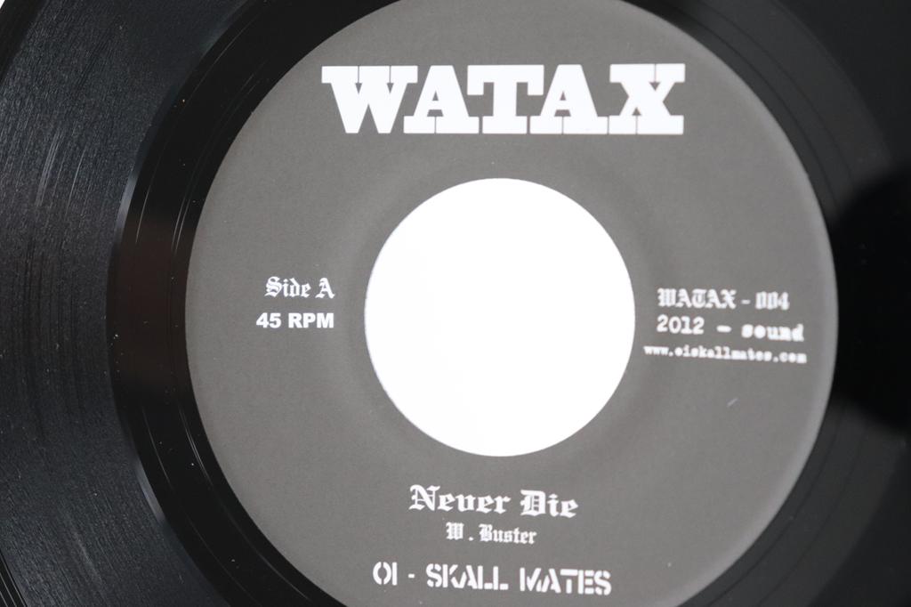 7inch Record OI-SKALL MATES - Never Die / To Lose Is To Win WATAX004 WATAX 2012 Japan Japanese Pop/Rock Used