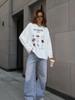 Autumn Cotton Long-Sleeve Tee: European & American Style, Fun Print, Age-Reducing, Trendy & All-Match