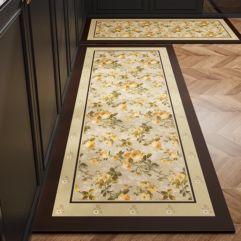Retro 2026 Diatomaceous Earth Quick-Dry Non-slip Kitchen Mat