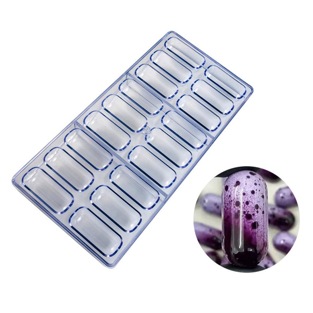 18 Slot Mold for Chocolates Jellies Food Grade Plastic Polycarbonate Candy Mould for Baking Enthusiasts Kitchen Tool
