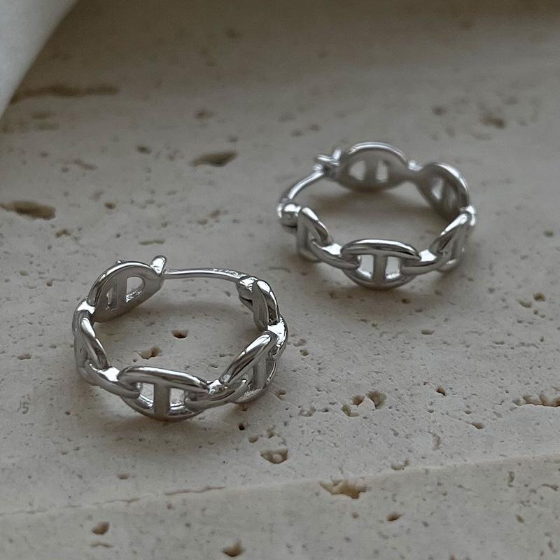 925 Silver Korean Style Personalized Sleep-Friendly Earrings for Women