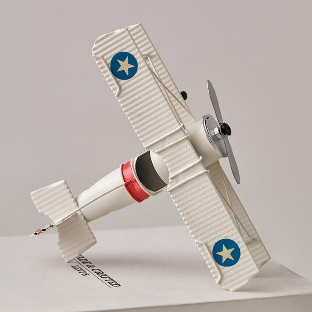 Handicraft Vintage Airplane Model Collection Metal Plane Models Aircraft Ornaments  Photo Props