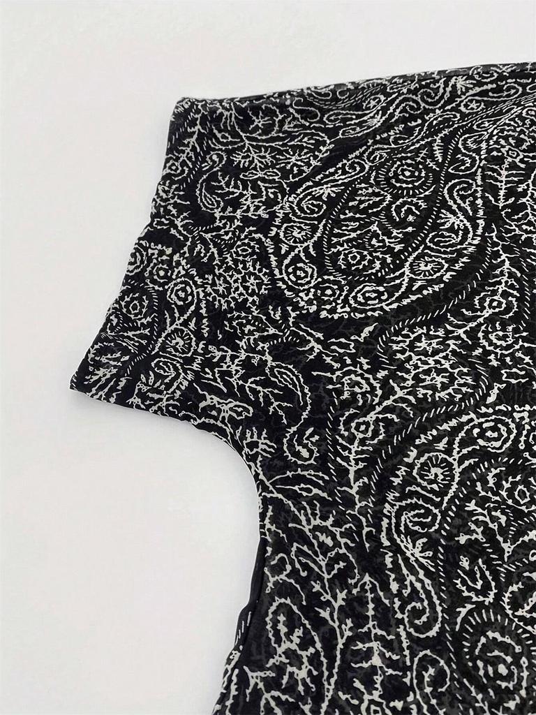 European & American 2026 Spring/Summer Women's Fashion Printed Casual Cardigan Shirt