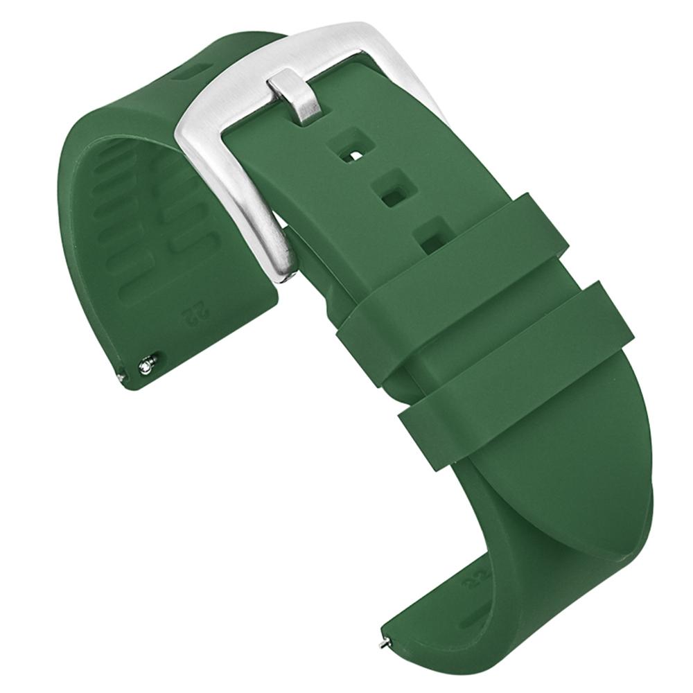 Silicone Strap Quick Release Watchband 18mm 19mm 20mm 21mm 22mm 24mm Waterproof Sport Rubber Band for Omega for Rolex Bracelet