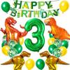 Aluminum Film Dinosaur-themed Balloon Set for Children's Jungle Birthday Party Decoration and Arrangement