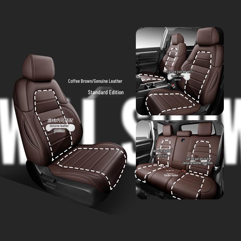 Custom Leather Seat Cover for Honda CRV, XRV, Vezel, Breeze, Integra - Full Wrap Design