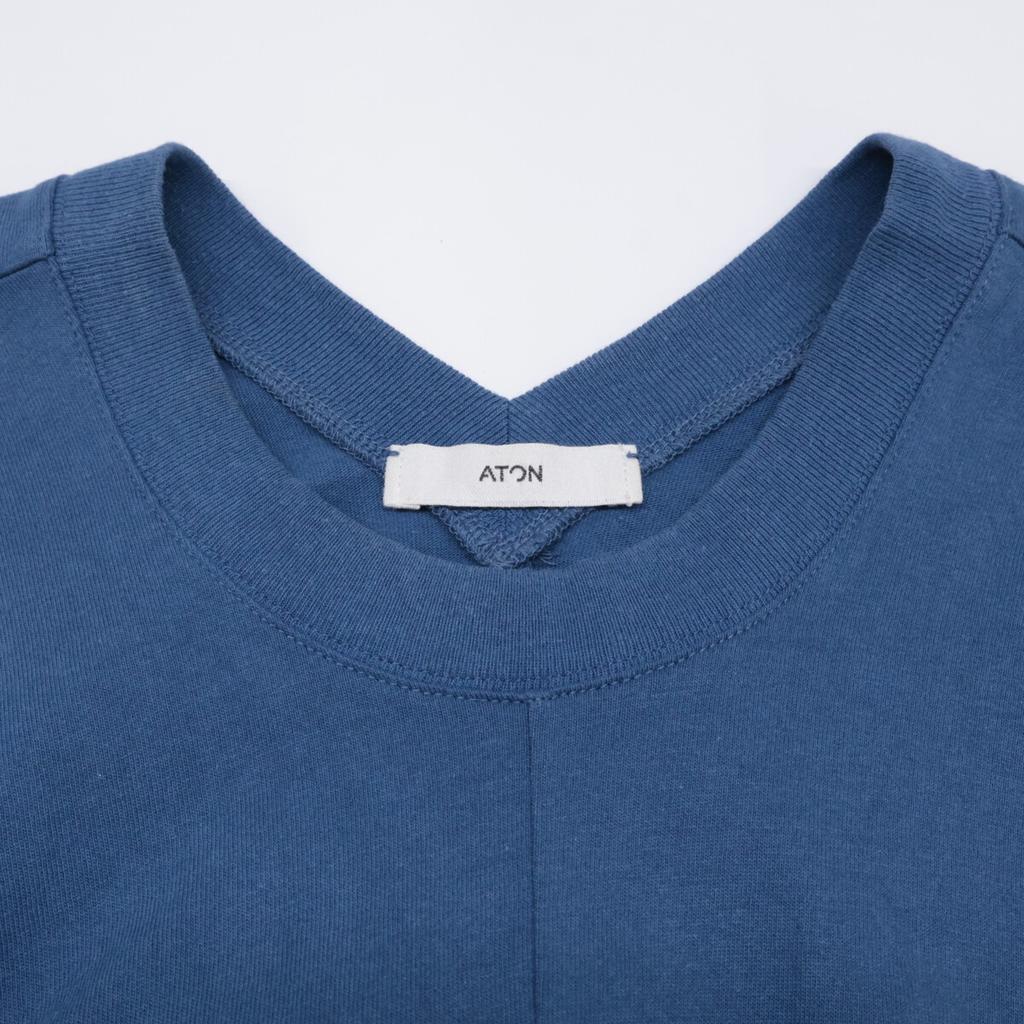 ATON Full SUVIN AIR SPINNING FLARED DRESS Dress 01 blueUsed