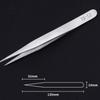 Stainless Steel Eyelash & Nail Art Tweezers Professional Pointed Tip Curved Jewelry Applicator for Nail Decorations False Lashes