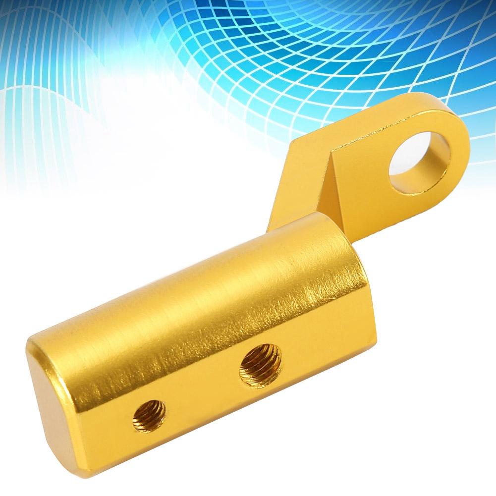Rearview Mirror Base Extension Mount Bracket Hooks Support Holder for Motorcycles(Golden)