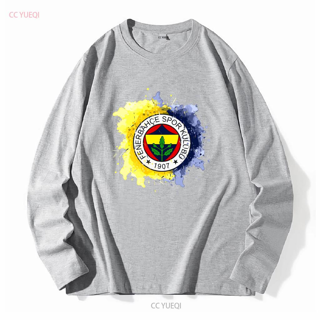 Nové Limitované Tmavé Fenerbahce Istanbul Akvarelový Design Klasické Tričko s dlouhým nebo krátkým rukávem vintage Prané módní grafika