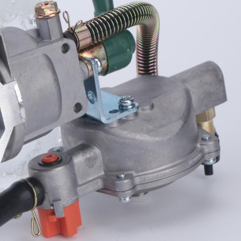 188F Generator Carburetor Assembly, Metal Service Part with Visible Mounting Openings and Hose Connections for Equipment Maintenance