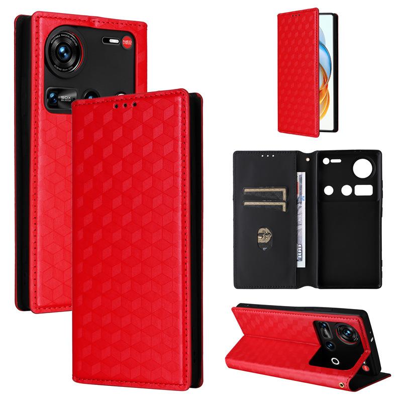 

Флип-чехол для ZTE nubia Z70 Ultra Case [Flip Vintage Leather] Ударопрочный прочный ретро-чехол для телефона for ZTE nubia Z70 Ultra красный