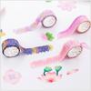 200PCS Sakura Decorative Sticker Flower Petals Tape Scrapbooking Sticky Paper Masking Tape