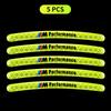 XSHTP1 Car Wheel Hub Sticker Reflective Night Driving Safety Luminous Sticker For BMW Performance F25 F26 F15 F16 E90 E91 E92 E60 E84