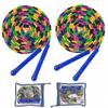 16FT 2-Pack Long Skipping Rope for Kids & Adults, Soft Beaded Multiperson Jump Rope for Double Dutch, Durable and Comfortable Fitness Rope