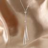 Triangle Geometry Adjustable Pull-out Necklace Women's Tassel Sweater Chain
