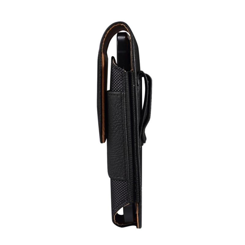 Bolsa de Cintura Masculina de Couro Universal Case com Clipe de Cinto para Celular Para IPhone 15 14 13 12 Pro Max Samsung Galaxy S22 S23 Xiaomi Huawei