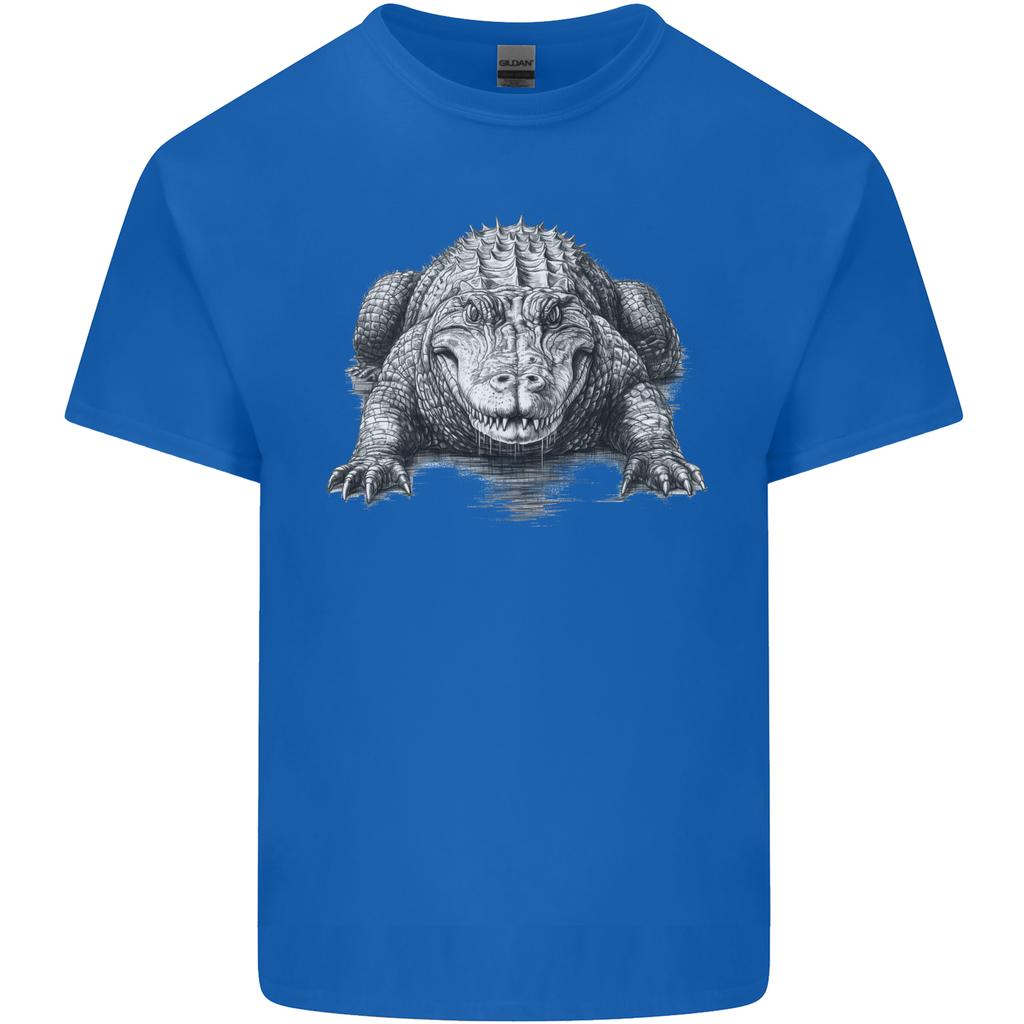 Alligator Drawing Crocodile Unisexs Light Cotton TShirt