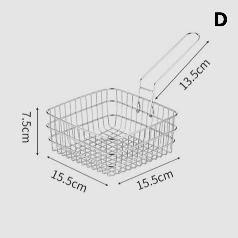 Deep Fryer Pot Stainless Steel Frying Pan Oil Saving Square Deep Frying Pan With Basket And Handle Versatile Deep Fryer With Lid