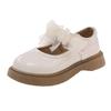 2025 Spring and Autumn Girls Single Shoes Leather Shoes Medium and Older Children Single Shoes Princess Shoes Bow Performance Shoes Foreign Trade