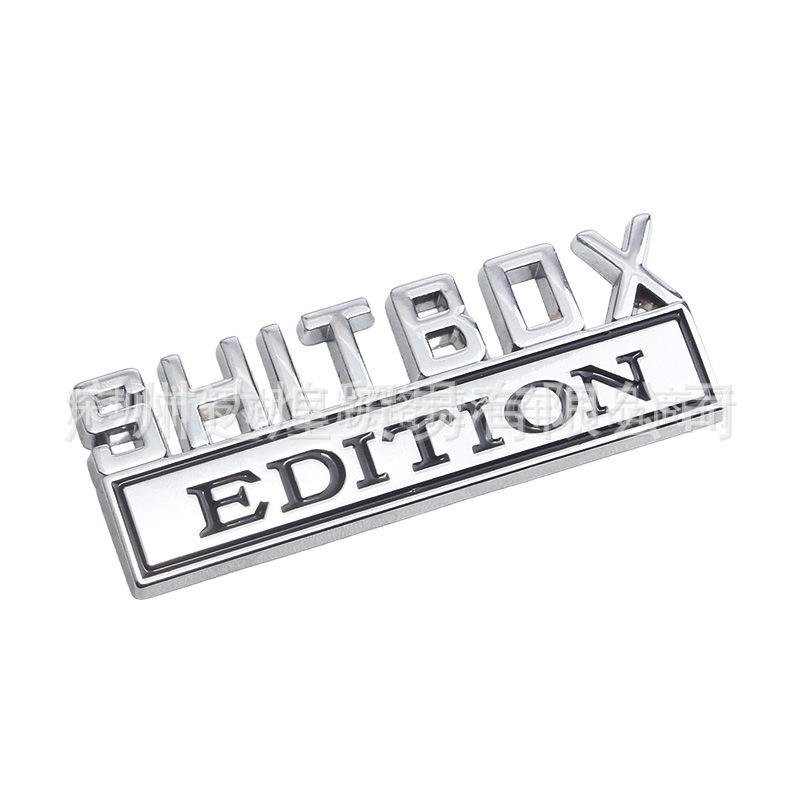 SHITBOX EDITION Kleines Metall-Auto-Logo-Plakette Aufkleber für neue Modelle