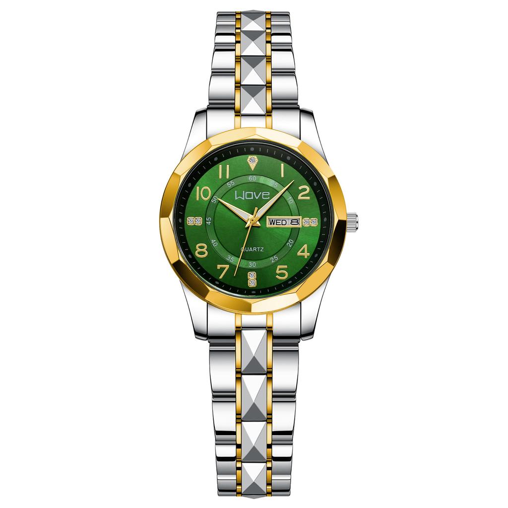 Langjue Men'S Watch Luminous Watch, Weekly Double Calendar Quartz Watch, Couple Watch