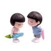 Anime Couples for Car Ornament Model Umbrella Couple Interior Decoration Figures Auto Rearview Mirror Dashboard Ornament