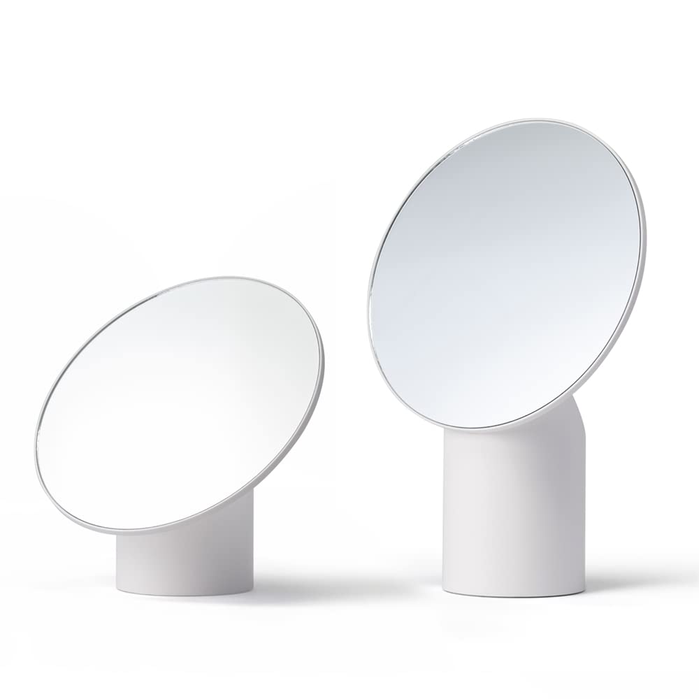 

HORIUCHI Настольный туалетный столик Рождественский подарок ЗЕРКАЛО, Легко регулируемая высота, Зеркало, Белый, Зеркало, белый