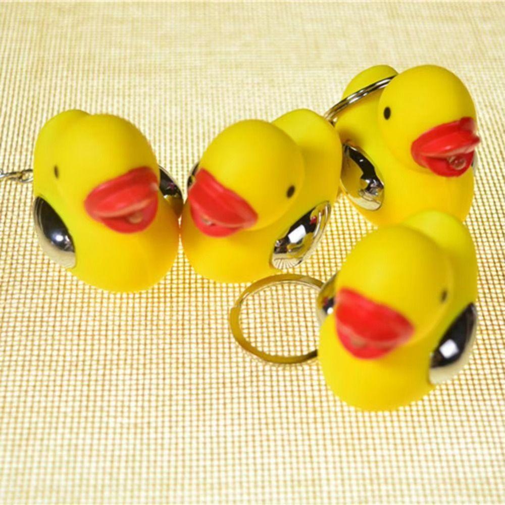 Interactive Toy Shocking Ducks Keychain Safe Fun Joke Gadget Creative Electric Prank Toy Kids Gift