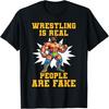 Powerhouse Pro Wrestling Bekleidung Pro Wrestling Champ Vintage Retro Distressed Wrestler Design T-Shirt