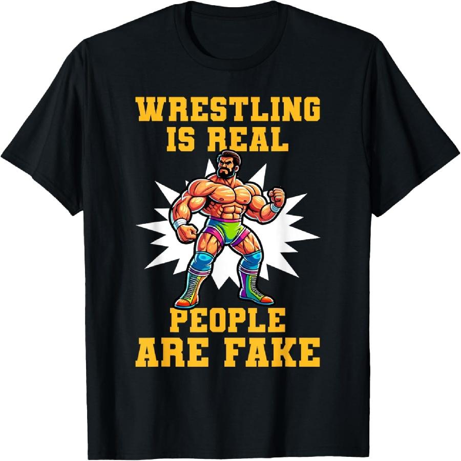 Одежда Powerhouse Pro Wrestling Футболка с винтажным ретро-дизайном чемпиона по профессиональной борьбе с эффектом потертости S