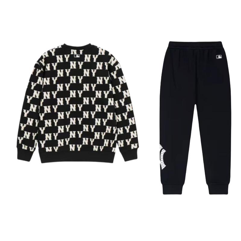 New MLB Los Angeles Dodgers New York Yankees Casual Sportswear Unisex Black 3APTM0341-50BK+3AMTM0231-50BKS