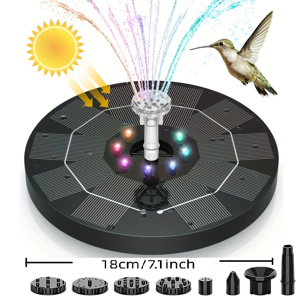 Colorful Solar Water Fountain Pool Pond Fountain Garden Supplies Decoration Outdoor New Mini Solar Powered Fountain Bird Baths