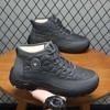 Sheep wool winter velvet cold-proof thick-soled snow boots men's outdoor work shoes warm high-top leather cotton boots