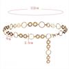 Metal Waist Chain Belt Adjustable Ladies Fashion Chain Fashion Body Link Belts  for Jeans Dress
