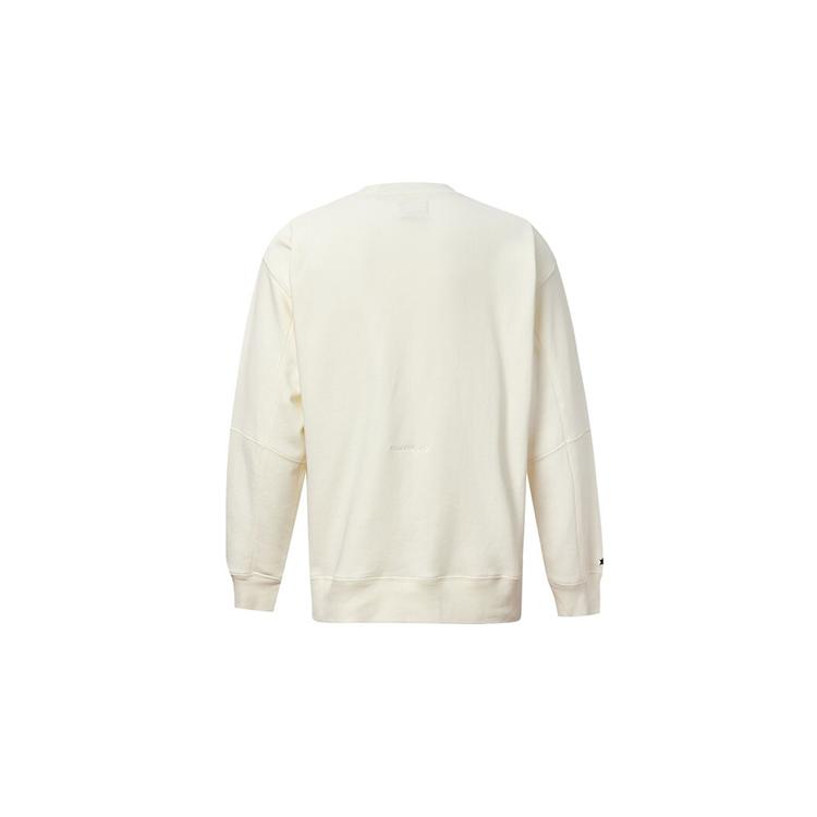 Converse Sweatshirts Unisex White Crew Neck Moderate Regular 10020755-A03