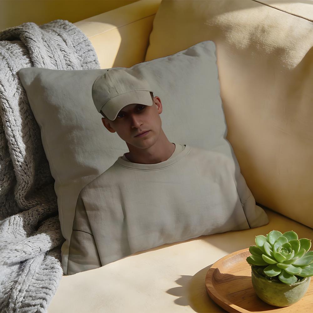 Cushion Cover Washed Linen Soft Breathable Decorative Case for Sofa Home Pillow Cover NF NNathan John FFeuerstein Rapper