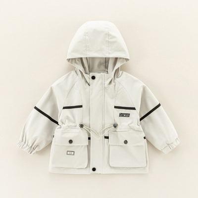 Children's Double-Layer Jacket for Spring and Autumn, Boys' Korean Style Windbreaker, Girls' Windproof Hoodie, Kids' Workwear Top
