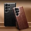 Genuine Leather Phone Case for Samsung S26+ Plus 5G Business Style Fashion Luxury with Card Slots Cover for S26 Ultra 5G